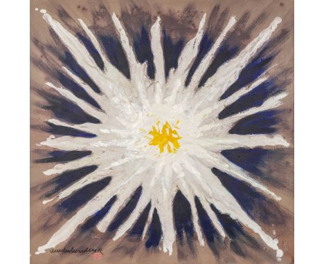 Robert VANDERLEENDEN (XX) 'Explosion'a painting, acrylic on canvas.&nbsp;Signed on the reverse 'Bob Warner' and titled 'Explo