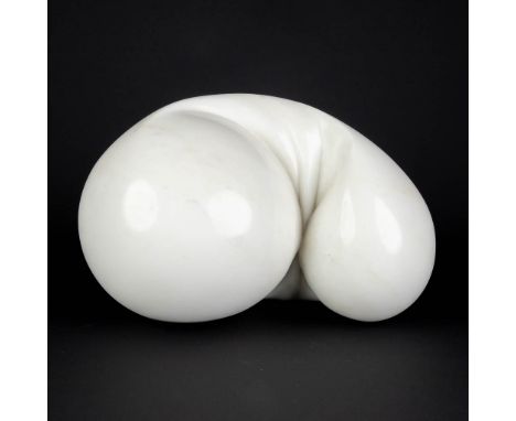 Bernard VERHAEGHE (1950) 'Sculpture, white&nbsp;Carrara marble' 1990Provenance: Purchased directly from the artist in 1990.&n