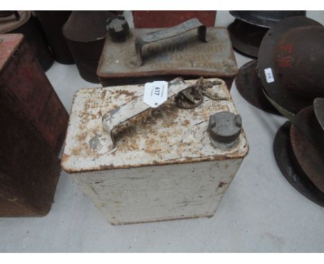 Two vintage SHELL fuel cans