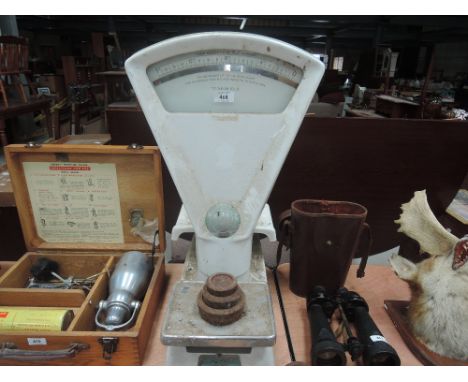A set of shop scales