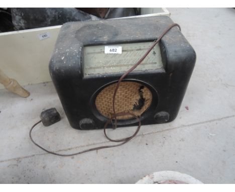 A vintage Bush radio