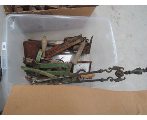 A miscellaneous selection of hand tools