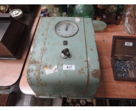 A vintage TR time clock