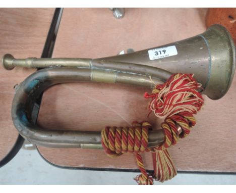 A brass bugle