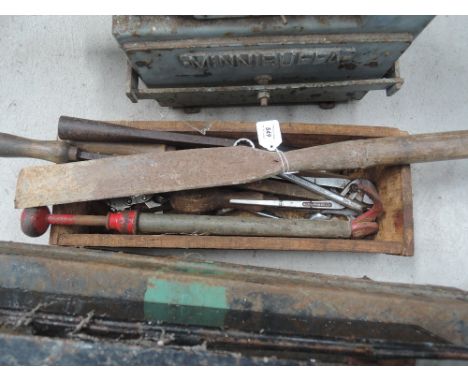 A box of vintage tools 