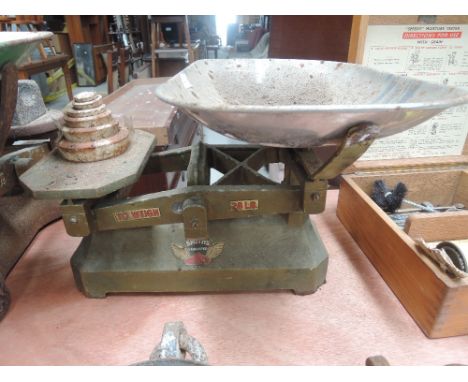 A set of Smiths of Lancaster scales and weights