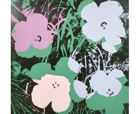 After Andy Warhol, 'Flower 64', screen print, 35" x 35".