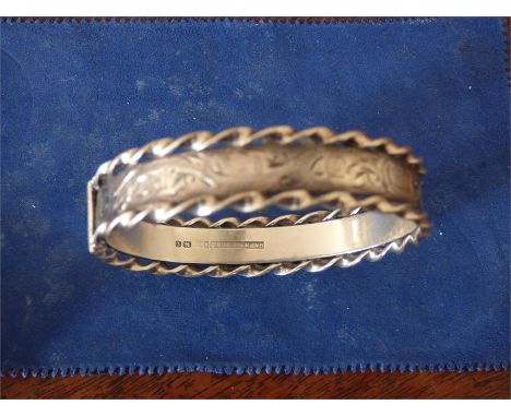 Birmingham silver bangle 0.9 ozt
