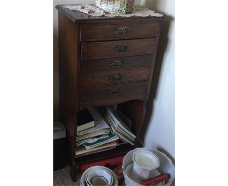 Edwardian music cabinet. 