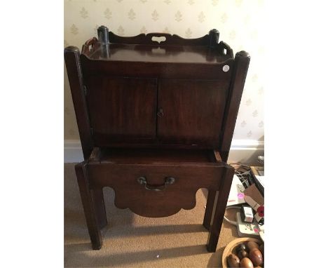 A Mahogany 18th C Step Commode 