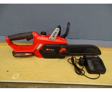 Einhell cordless lithium chainsaw with battery and charger in working order&nbsp;