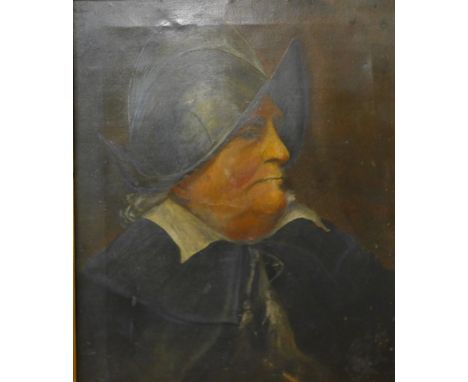 Continental School, portrait of a gentleman, oil on canvas, 44 x 36cms, framed 