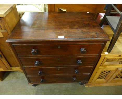 A Victorian mahogany commode 