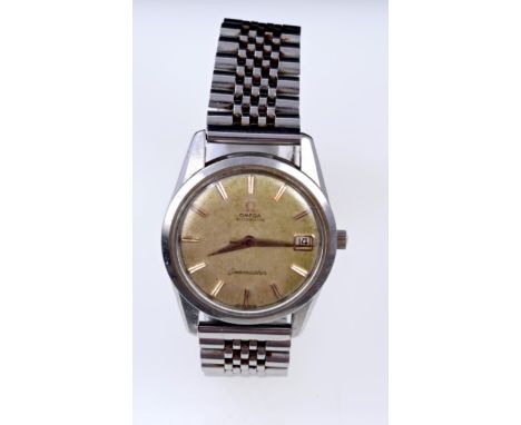 1960s gentlemen's Omega Seamaster Automatic wristwatch, circular dial with date aperture, centre sweep seconds and applied go