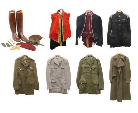 An Elizabeth II Part Uniform to a Lieutenant Colonel the Royal Hussars, comprising a No.1 dress blues tunic with chain epaule