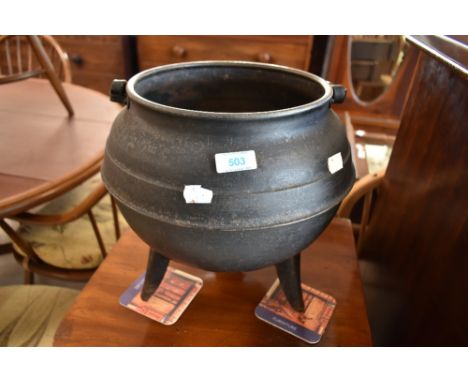 A Cauldron style planter , height approx. 30cm