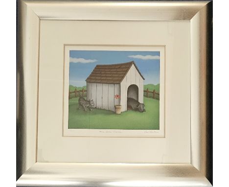 Paul Horton signed 'Here Comes Trouble' limited edition giclée print numbered in pencil no. 3 of 495 to the bottom left and s