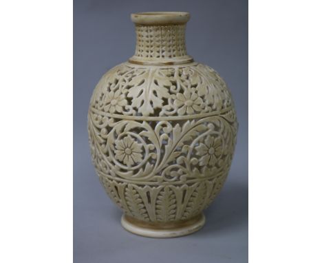 A Royal Worcester pierced vase