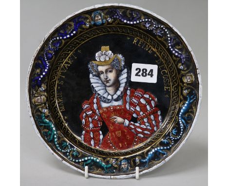A Limoges enamel dish