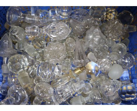 A collection of decanter stoppers
