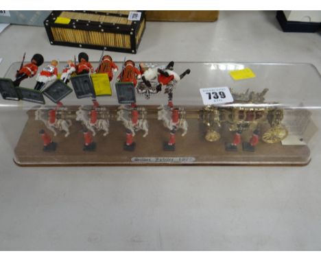 A 1977 Queens  Silver Jubilee model carriage procession & loose figures
