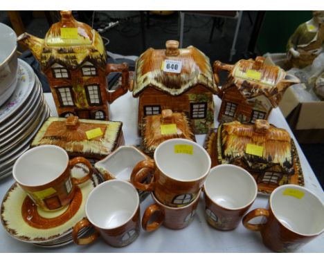 Parcel of Price Kensington cottageware including teaset, butter dish, cups & saucers etc
