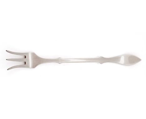 A silver hors d'oeuvres fork, by William Robb, Ballater with Edinburgh hallmarks for 1926, 9.3cm long, 0.15oz.Condition - 8/1