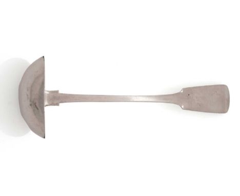 A silver Fiddle pattern toddy ladle, by Alexander Grant, Aberdeen 1825-40, 16cms long, 1oz.Condition - 7.75/10