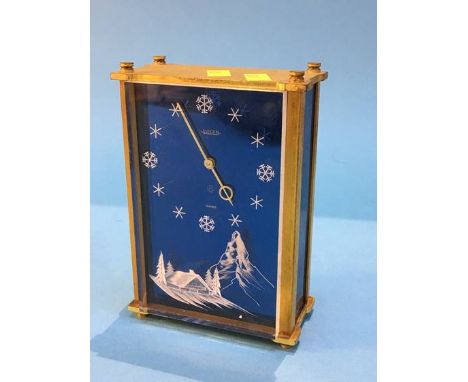 A Jaeger LeCoultre musical travelling alarm clock 'La Matchiche' and 'Le Petite Tonkinoise'