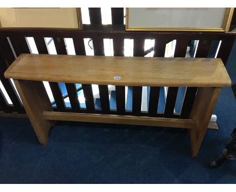 A light oak bench