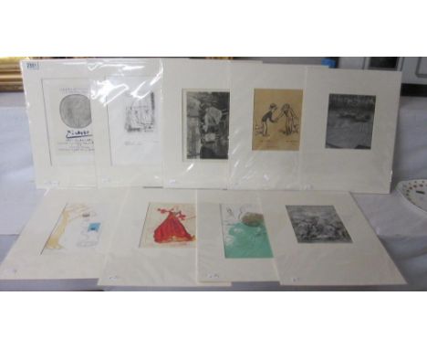 Pablo Picasso lithographic print (Mourlot) circa 1958, 2 x Elisabeth Frink lithographic prints circa 1975, 2 x Henry Moore Sh