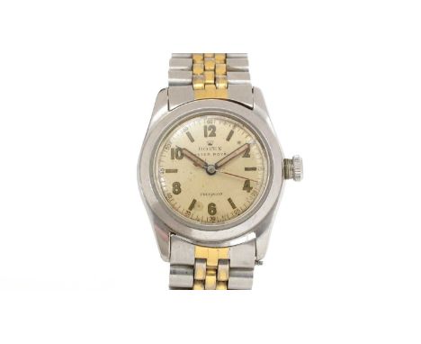 Rolex Oyster Royal Precision: a steel-cased manual wind wristwatch, ref. 4220 serial no. 370***, circa 1958, the cream colour