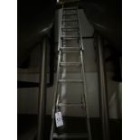 Werner 18' Aluminum Extension Ladder with 225 LB Capacity | Rig Fee $10