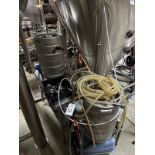 Lot of Stainless Steel Yeast Brinks and Miscellaneous Stainless Steel Brewing Parts | Rig Fee $50