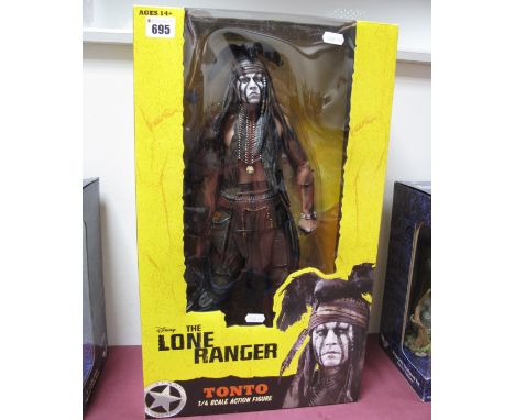 A Reel Toys Disney The Lone Range 1/4 Scale Plastic Tonto Figure, appears as new, boxed. 