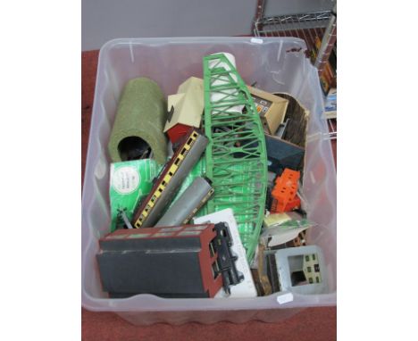 The Contents of a "OO" Scale Railway Modellers Workshop, comprising locomotive, rolling stock, track, lineside accessories et