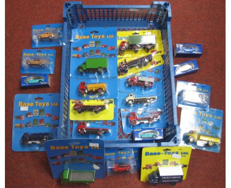 Twenty Plus 1:76th Scale Diecast Model Lineside Vehicles by Base Toys, including Pickford Removal Van, all in original packag
