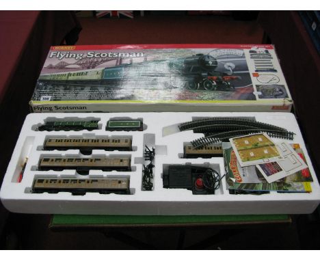 Hornby "OO" Scale Train Set R1039 'Flying Scotsman', comprising 4-6-2 Locomotive, four teak coaches, track etc, boxed.