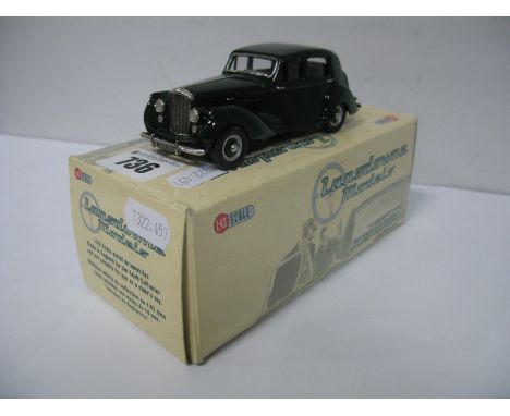 A Lansdowne Models 1:43rd Scale #LDM.64 1950 Bentley Mk VI Four Door Saloon, dark green, boxed.