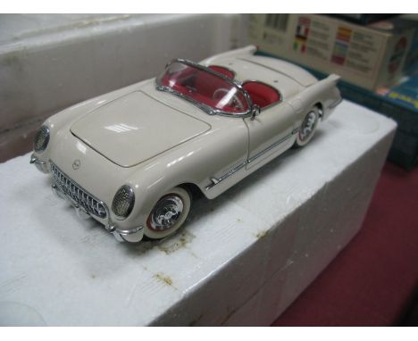 A Franklin Mint 1:24th Scale Diecast Model 1950's Chevrolet 'Cream', missing literature and box.