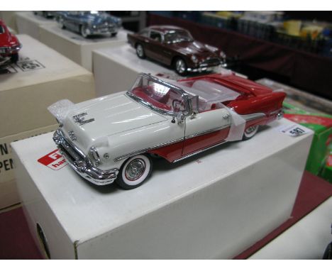 A Danbury Mint 1:24th Scale Diecast Model 1955 Oldsmobile Super Eighty-Eight Convertible, appears as new, boxed.