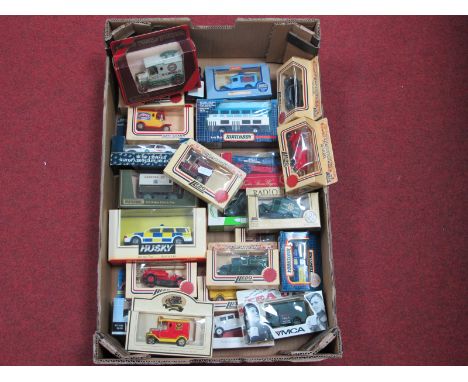 Approximately Twenty-Five Diecast Model Vehicles by Lledo, Matchbox, Corgi, Husky, including Matchbox Models of Yesteryear 7-