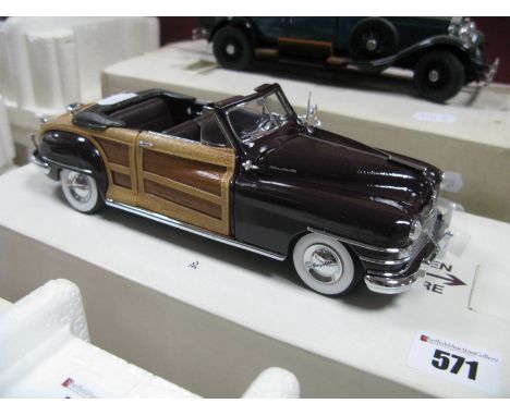 A Danbury Mint 1:24th Scale Diecast Model 1948 Chrysler Town and County, missing outer box and literature.