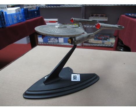 A Franklin Mint Star Trek Starship Enterprise Precision Scale Model, display plinth, missing literature, boxed.