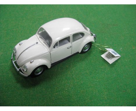 A Franklin Mint 1:24th Scale Diecast Model 1967 Volkswagen Beetle, missing literature and box outer.