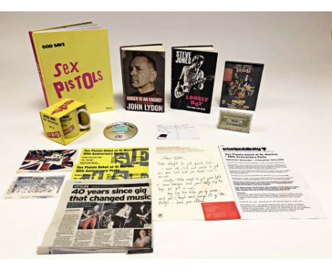 SEX PISTOLS COLLECTION. Interesting collection of memorabilia linked to Hooky's attendance at Sex Pistols infamous gig at the