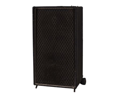 ORIGINAL JOY DIVISION BASS CAB SPEAKER. On wheels and measuring 113cm 60cm x 43cm.  "This is the original. Used and re-wired 