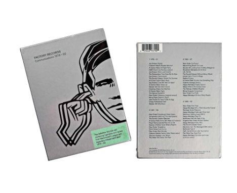 FACTORY RECORDS CD PACKAGE. to include 2 x sealed Communications 1978-1992 CD box sets, 2 x Factory Story Part One CDs, Facto