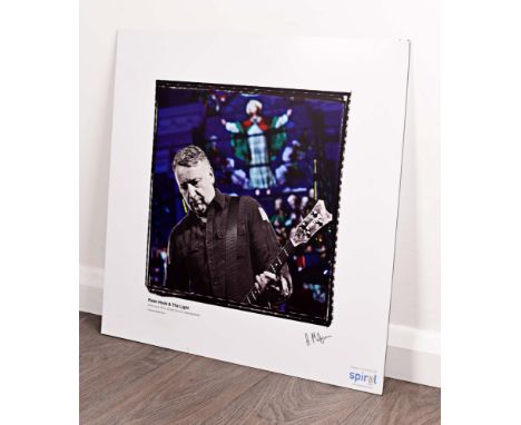 JOY DIVISION 35TH ANNIVERSARY GIG - PETER HOOK AND THE LIGHT - PERFORMANCE PRINT/STAINED GLASS. An Anthony Mulryan photograph