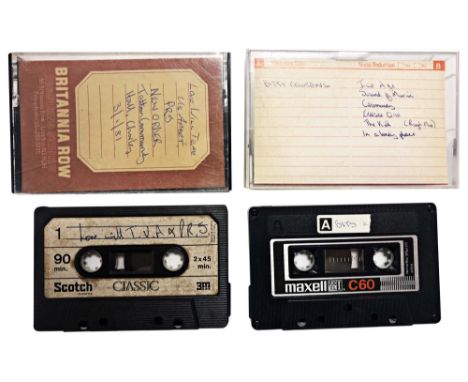 JOY DIVISION LIVE RECORDING CASSETTES. Two cassettes to include Britannia Row Studios cassette featuring JD Love Will Tear Us